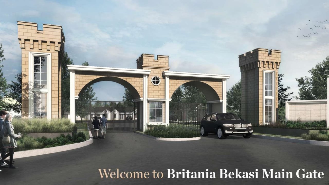 gerbang perumahan britania bekasi